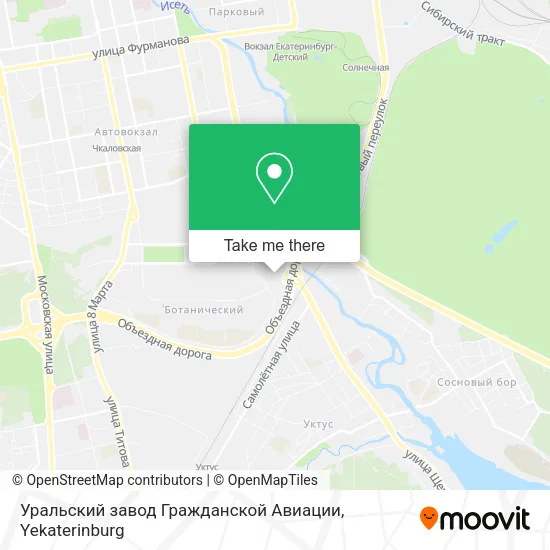 Уральский завод Гражданской Авиации map