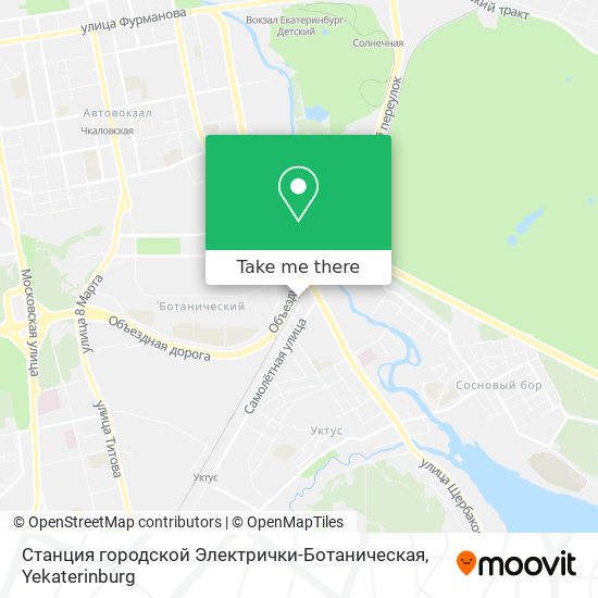 Станция городской Электрички-Ботаническая map