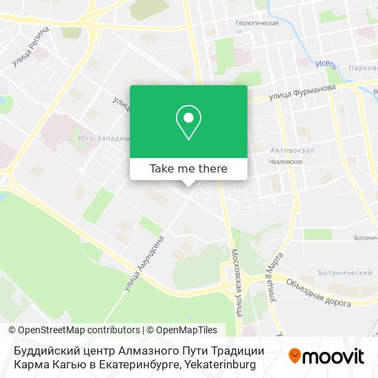 Буддийский центр Алмазного Пути Традиции Карма Кагью в Екатеринбурге map