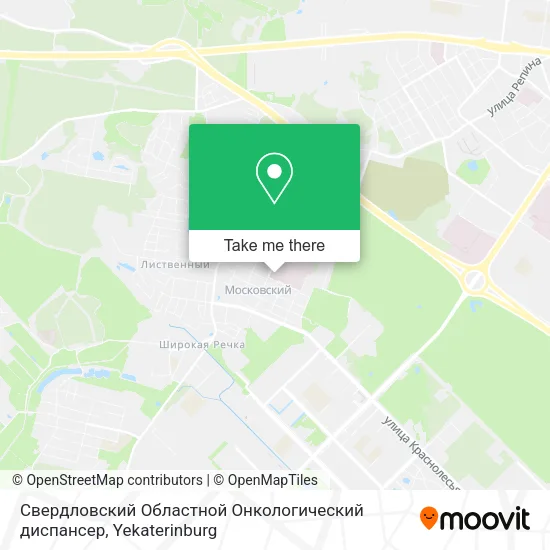 Свердловский Областной Онкологический диспансер map