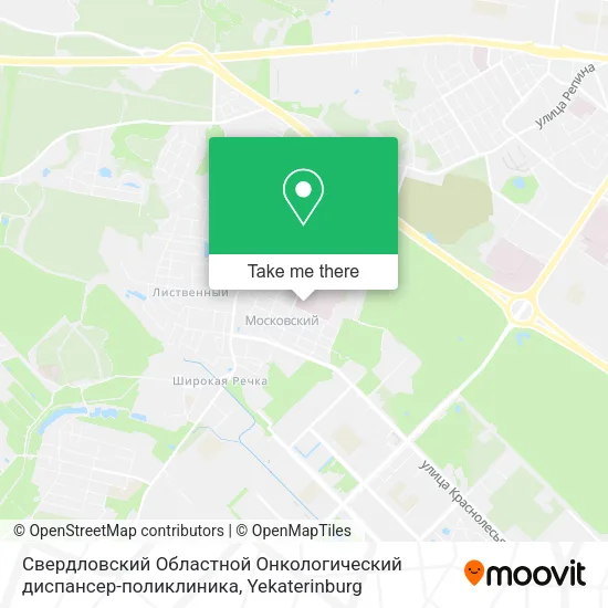 Свердловский Областной Онкологический диспансер-поликлиника map
