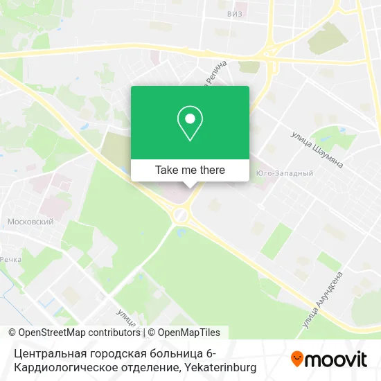 Центральная городская больница 6-Кардиологическое отделение map