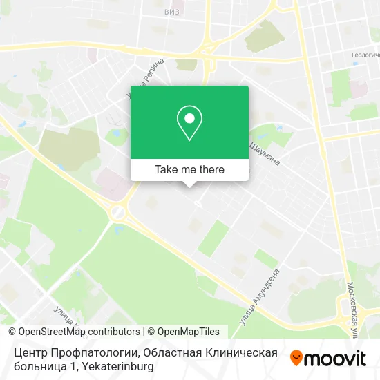 Центр Профпатологии, Областная Клиническая больница 1 map
