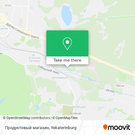 Продуктовый магазин map