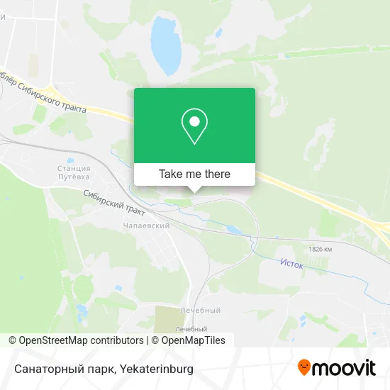 Санаторный парк map