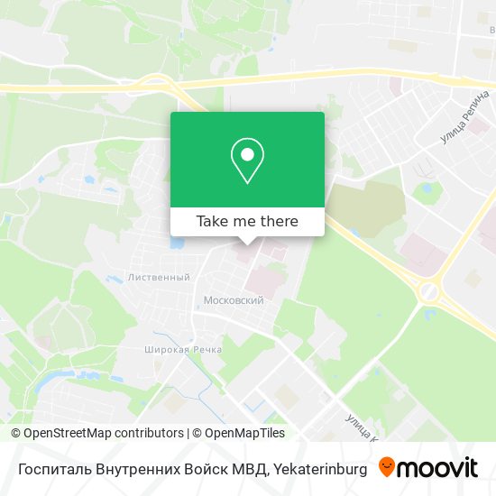 Госпиталь Внутренних Войск МВД map