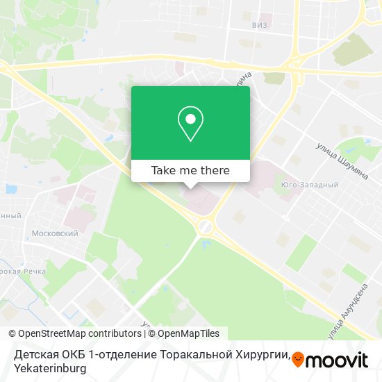 Детская ОКБ 1-отделение Торакальной Хирургии map