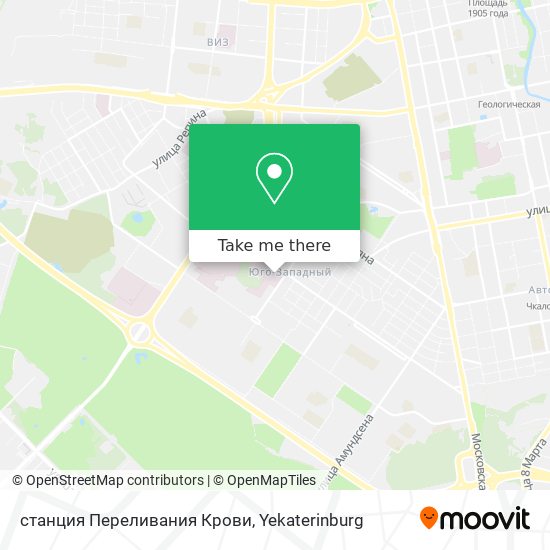 станция Переливания Крови map