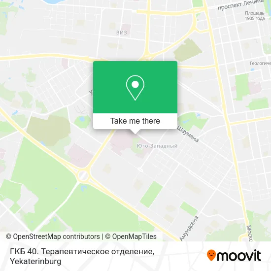 ГКБ 40. Терапевтическое отделение map