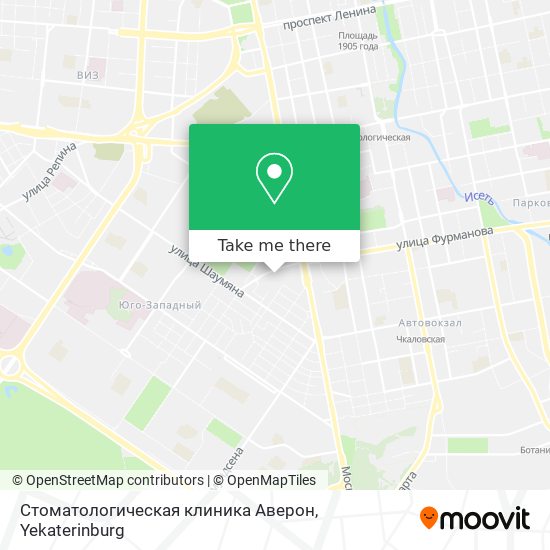 Стоматологическая клиника Аверон map