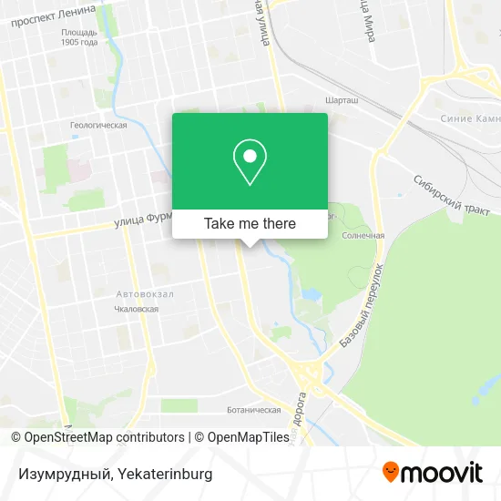 Изумрудный map