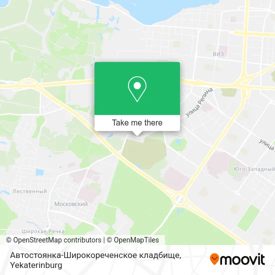 Автостоянка-Широкореченское кладбище map