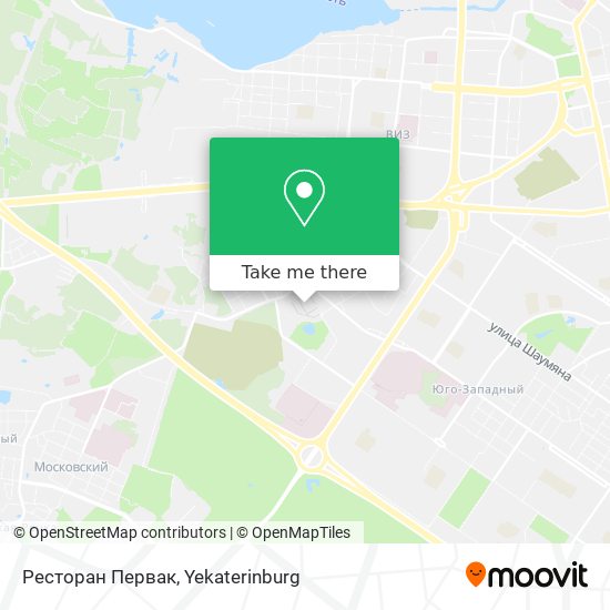 Ресторан Первак map