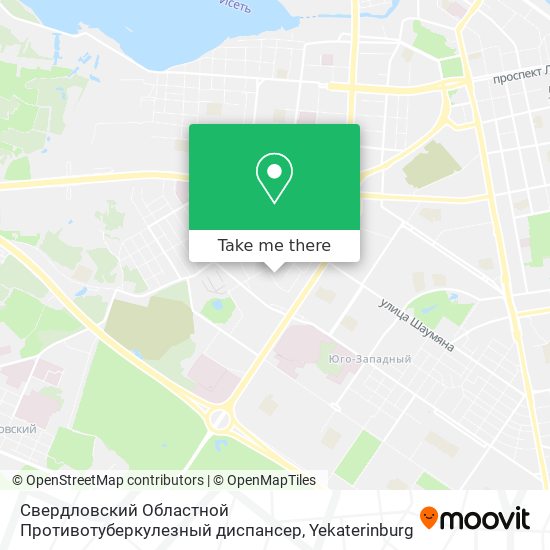 Свердловский Областной Противотуберкулезный диспансер map