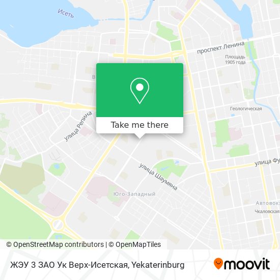 ЖЭУ 3 ЗАО Ук Верх-Исетская map