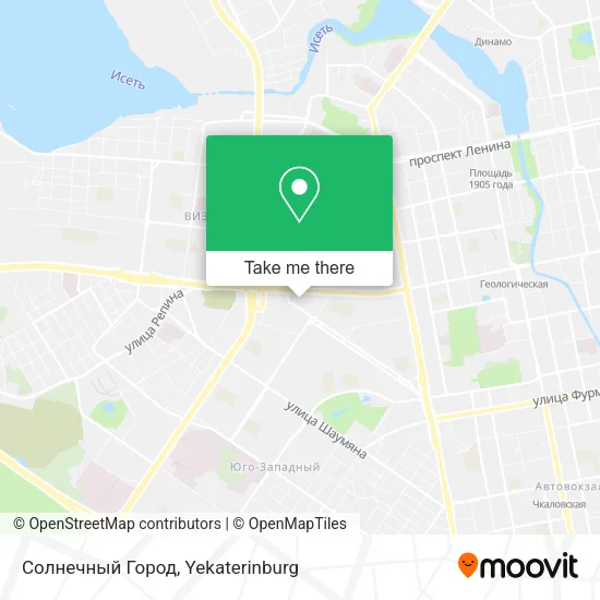 Солнечный Город map