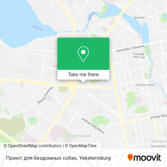 Приют для бездомных собак map