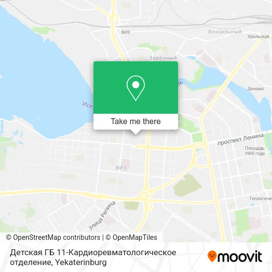 Детская ГБ 11-Кардиоревматологическое отделение map