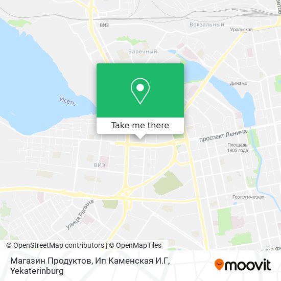 Магазин Продуктов, Ип Каменская И.Г map