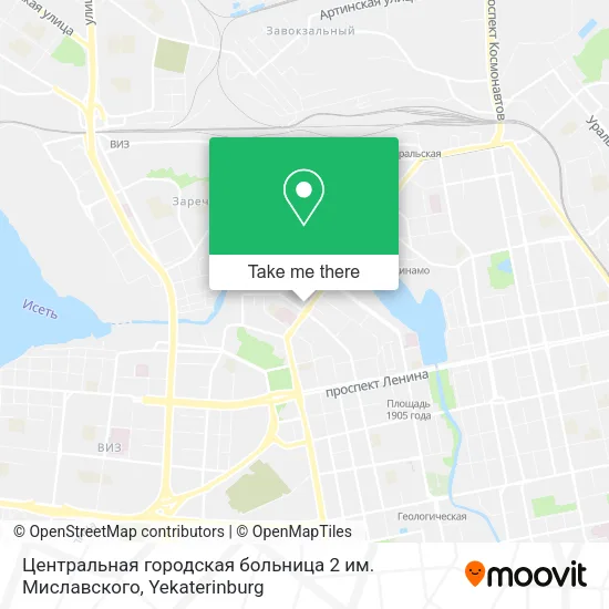 Центральная городская больница 2 им. Миславского map