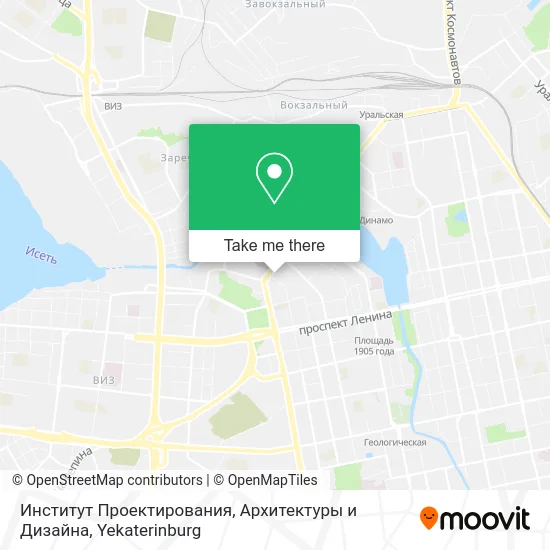 Институт Проектирования, Архитектуры и Дизайна map