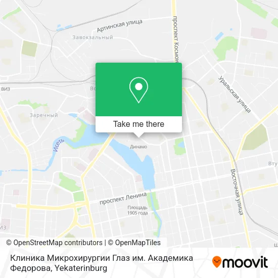 Клиника Микрохирургии Глаз им. Академика Федорова map