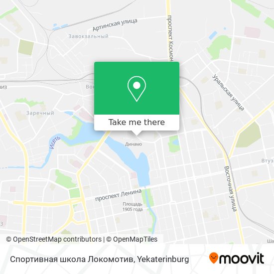 Спортивная школа Локомотив map