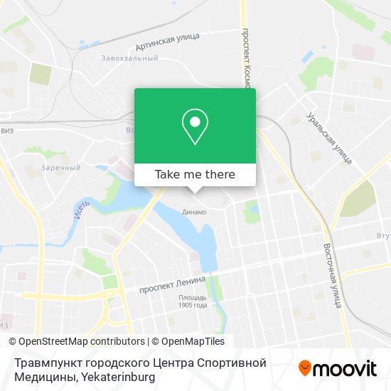 Травмпункт городского Центра Спортивной Медицины map