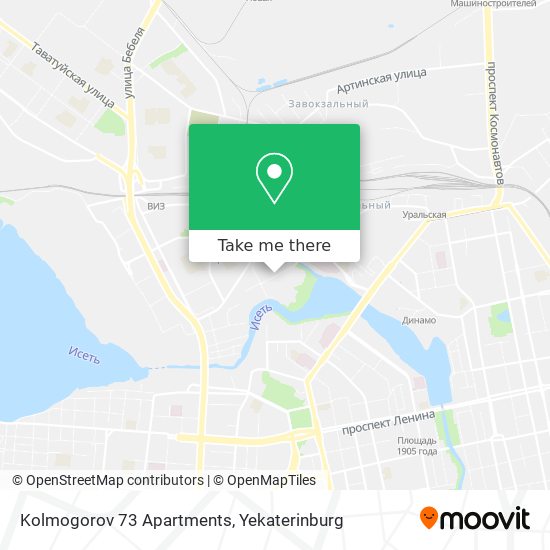 Kolmogorov 73 Apartments map