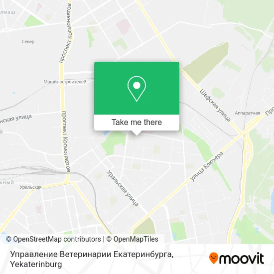 Управление Ветеринарии Екатеринбурга map