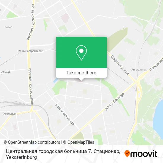 Центральная городская больница 7. Стационар map
