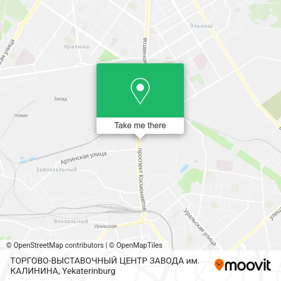 ТОРГОВО-ВЫСТАВОЧНЫЙ ЦЕНТР ЗАВОДА им. КАЛИНИНА map