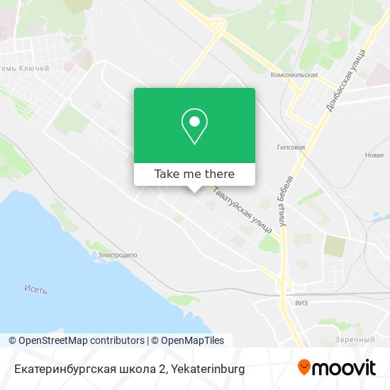 Екатеринбургская школа 2 map