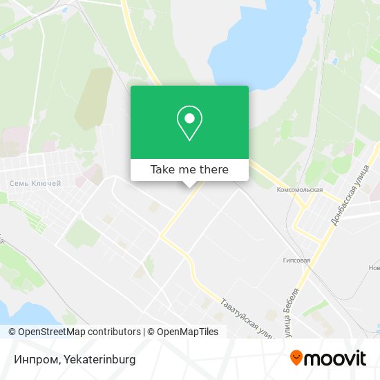 Инпром map