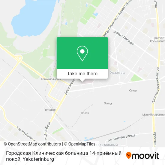 Городская Клиническая больница 14-приёмный покой map