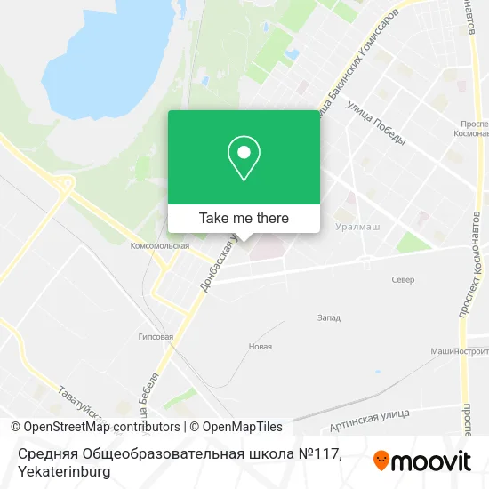 Средняя Общеобразовательная школа №117 map