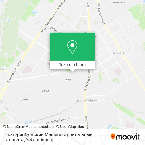 Екатеринбургский Машиностроительный колледж map