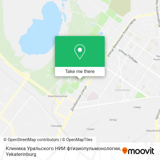 Клиника Уральского НИИ фтизиопульмонологии map