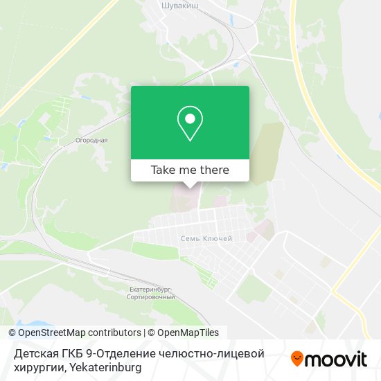 Детская ГКБ 9-Отделение челюстно-лицевой хирургии map