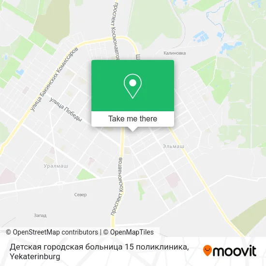 Детская городская больница 15 поликлиника map
