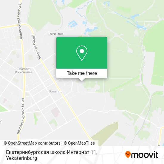 Екатеринбургская школа-Интернат 11 map