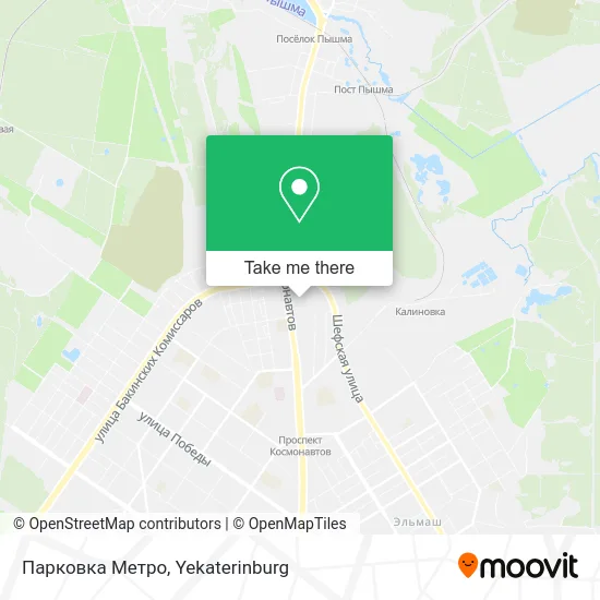 Парковка Метро map