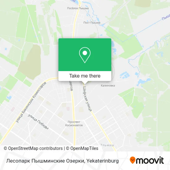 Лесопарк Пышминские Озерки map
