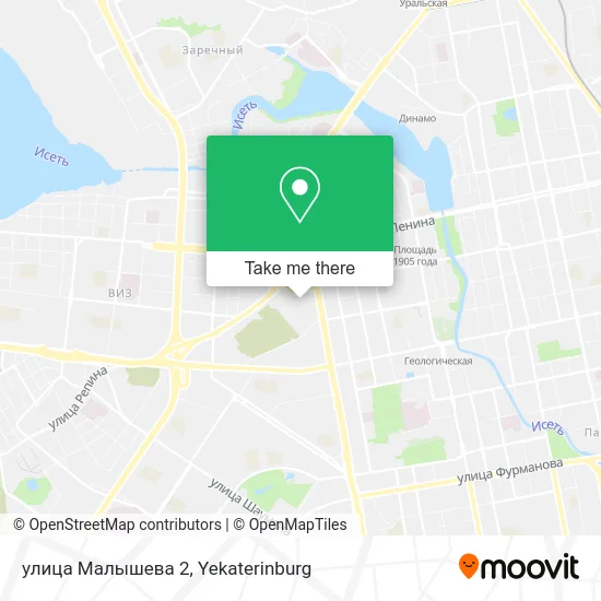 улица Малышева 2 map