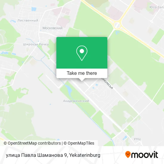 улица Павла Шаманова 9 map