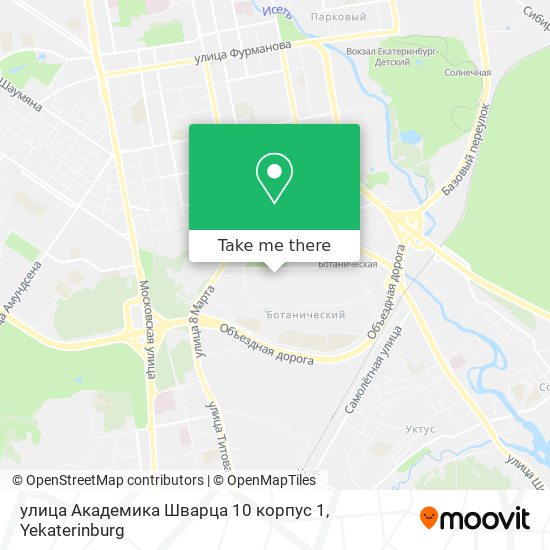 улица Академика Шварца 10 корпус 1 map