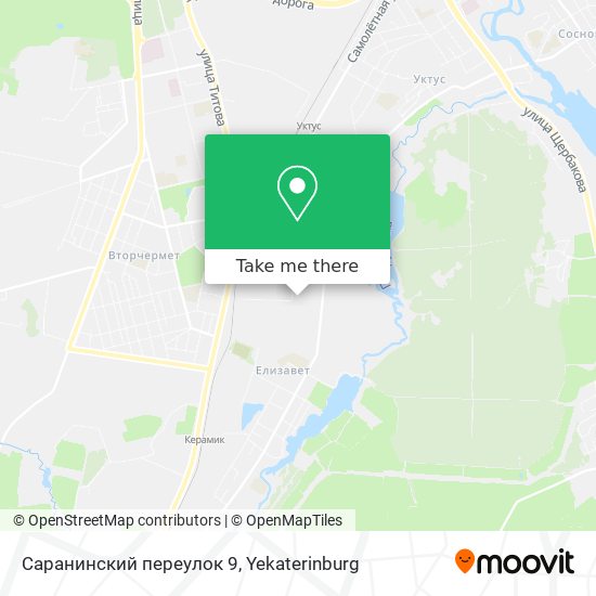 Саранинский переулок 9 map