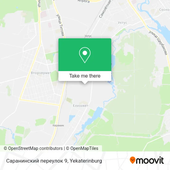 Саранинский переулок 9 map