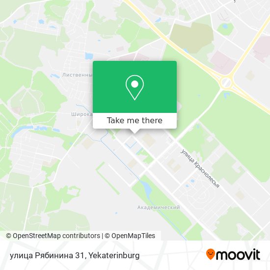 улица Рябинина 31 map