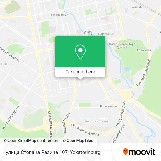 улица Степана Разина 107 map